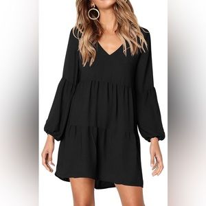 Long Sleeve Black Dress